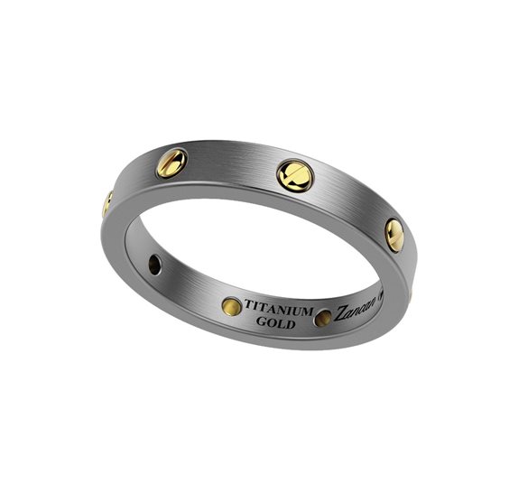 Ring Zancan Man Eternity Titanium in Titanium ETA116G-24 - ETA116G-24